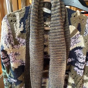 Sleeping on Snow Alpaca Chunky Wool Shawl Cardigan XS Sweater from Anthropologie